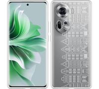 Cazy Housse adaptée pour Oppo Reno11 Housse en silicone - Maisons de canal I