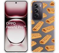 Cazy Housse adaptée pour Oppo Reno12 Pro Housse en silicone - Sandwichs au fricot