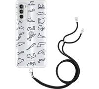 Cazy Housse avec chaîne Compatible avec Motorola Moto G52 - Circuits de Formule 1