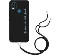 Cazy Housse avec chaîne Compatible avec Nokia C21 Plus - Focus On The Good