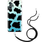 Cazy Housse avec chaîne Compatible avec OnePlus Nord CE 2 Lite - Taches de vache