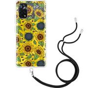 Cazy Housse avec chaîne Compatible avec Poco X4 Pro - Tournesols