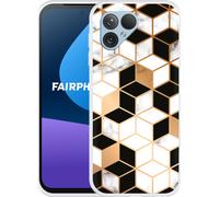 Cazy Housse Compatible avec Fairphone 5 Black White Marble