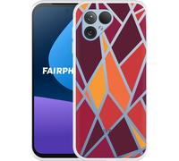 Cazy Housse Compatible avec Fairphone 5 Triangles colorés