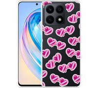 Cazy Housse Compatible avec Honor X8a Lunettes de soleil en forme de cœur
