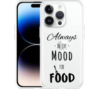 Cazy Housse Compatible avec iPhone 14 Pro - Ambiance repas Noir