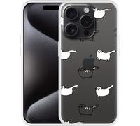 Cazy Housse Compatible avec iPhone 15 Pro Max Amour mon chat