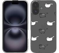 Cazy Housse Compatible avec iPhone 16 Amour mon chat