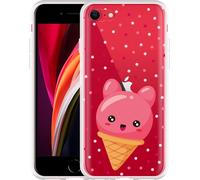 Cazy Housse Compatible avec iPhone SE 2020 - Cône de glace