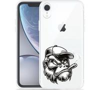 Cazy Housse Compatible avec iPhone Xr - Tête Gorilla
