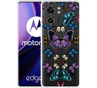 Cazy Housse Compatible avec Motorola Edge 40 Symétrie du papillon