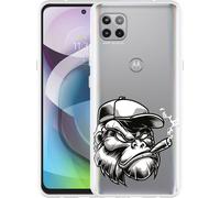 Cazy Housse Compatible avec Motorola Moto G 5G - Tête Gorilla