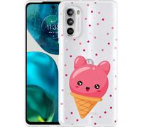Cazy Housse Compatible avec Motorola Moto G52 - Cône de glace