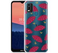 Cazy Housse Compatible avec Nokia C21 Plus - Parapluies