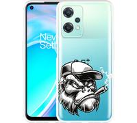 Cazy Housse Compatible avec OnePlus Nord CE 2 Lite - Tête Gorilla