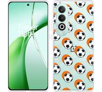 Cazy Housse Compatible avec Oneplus Nord CE4 Football Ombre Orange