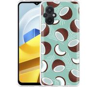 Cazy Housse Compatible avec Poco M5 - Noix de coco