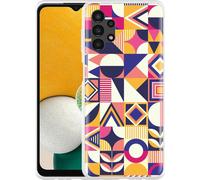 Cazy Housse Compatible avec Samsung Galaxy A13 4G - Violet abstrait moderne