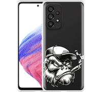 Cazy Housse Compatible avec Samsung Galaxy A53 - Tête Gorilla