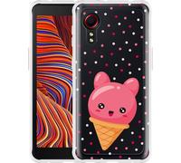 Cazy Housse Compatible avec Samsung Galaxy Xcover 5 - Cône de glace