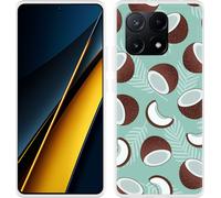 Cazy Housse Compatible avec Xiaomi Poco X6 Pro Noix de coco