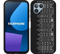 Cazy Housse compatible Fairphone 5 Housse silicone Noir - Maisons de canal I