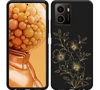 Cazy Housse compatible HMD Pulse+ Housse silicone noire - Mystic Flower