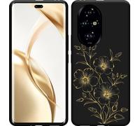 Cazy Housse compatible Honor 200 Pro Housse silicone Noir - Mystic Flower