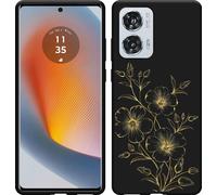 Cazy Housse compatible Oppo Find X8 Pro Housse silicone Noir - Mystic Flower