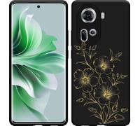 Cazy Housse compatible Oppo Reno11 Housse silicone Noir - Mystic Flower