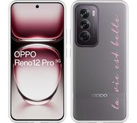Cazy Housse compatible Oppo Reno12 Pro Housse silicone - La Vie Est Belle