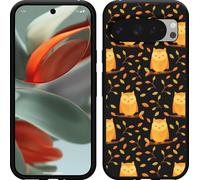 Cazy Housse Noir Compatible avec Google Pixel 9 / 9 Pro hiboux mignons