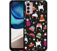 Cazy Housse Noir Compatible avec Motorola Moto G42 - Bonnets d'hiver