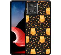 Cazy Housse Noir Compatible avec Motorola ThinkPhone hiboux mignons