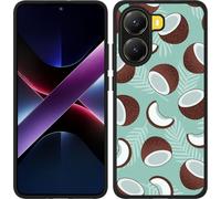 Cazy Housse Noir Compatible avec Xiaomi Poco X7 Pro Noix de coco
