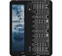 Cazy Housse noire Compatible avec Nokia C2 2ème édition - Maisons de canal I
