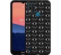 Cazy Housse noire Compatible avec Nokia C21 Plus - Je vous vois