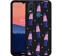 Cazy Housse noire Compatible avec Nokia C21 Plus - Lampes à Lave