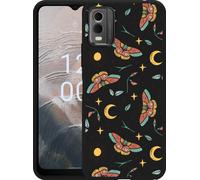 Cazy Housse noire Compatible avec Nokia C32 Motif magique