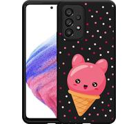 Cazy Housse noire Compatible avec Samsung Galaxy A53 - Cône de glace