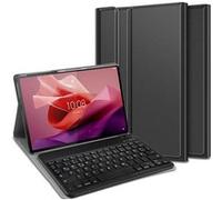 Housse pour Tablette avec Clavier Compatible avec Lenovo Tab P12 - Étui Clavier Bluetooth QWERTZ - Noir