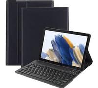 Housse pour Tablette avec Clavier Compatible avec Samsung Galaxy Tab A8 - Étui Clavier Bluetooth QWERTY - Noir
