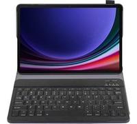 Housse pour Tablette avec Clavier Compatible avec Samsung Galaxy Tab S10 FE/Tab S9 FE/Tab S9 - Étui Clavier Bluetooth QWERTY - Noir