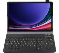 Housse pour Tablette avec Clavier Compatible avec Samsung Galaxy Tab S10 FE/Tab S9 FE/Tab S9 - Étui Clavier Bluetooth QWERTZ - Noir