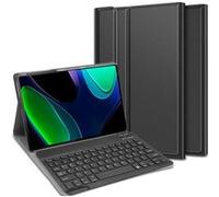 Housse pour Tablette avec Clavier Compatible avec Xiaomi Pad 6 - Étui Clavier Bluetooth QWERTZ - Noir