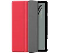 Cazy Housse pour Tablette compatible avec Google Pixel Tablet - Étui TriFold Bookcase - Ro Rouge G