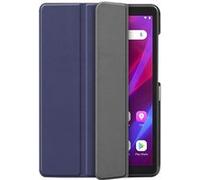 Cazy Housse pour Tablette compatible avec Lenovo Tab M7 (3rd Gen) - Étui TriFold Bookcase Bleu G