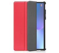 Cazy Housse pour Tablette compatible avec Lenovo Tab P11 Pro (2nd Gen) - Étui TriFold Book Rouge G
