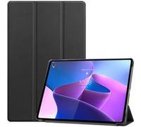 Cazy Housse pour Tablette compatible avec Lenovo Tab P12 Pro - Étui TriFold Bookcase - Noi Noir G