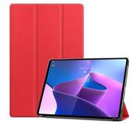 Cazy Housse pour Tablette compatible avec Lenovo Tab P12 Pro - Étui TriFold Bookcase - Rou Rouge G